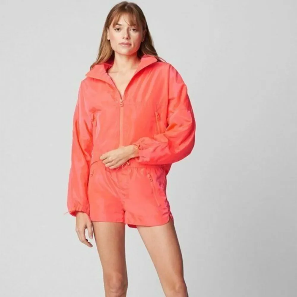 BlankNYC Flashbacks Windbreaker Jacket Size Large NWT
